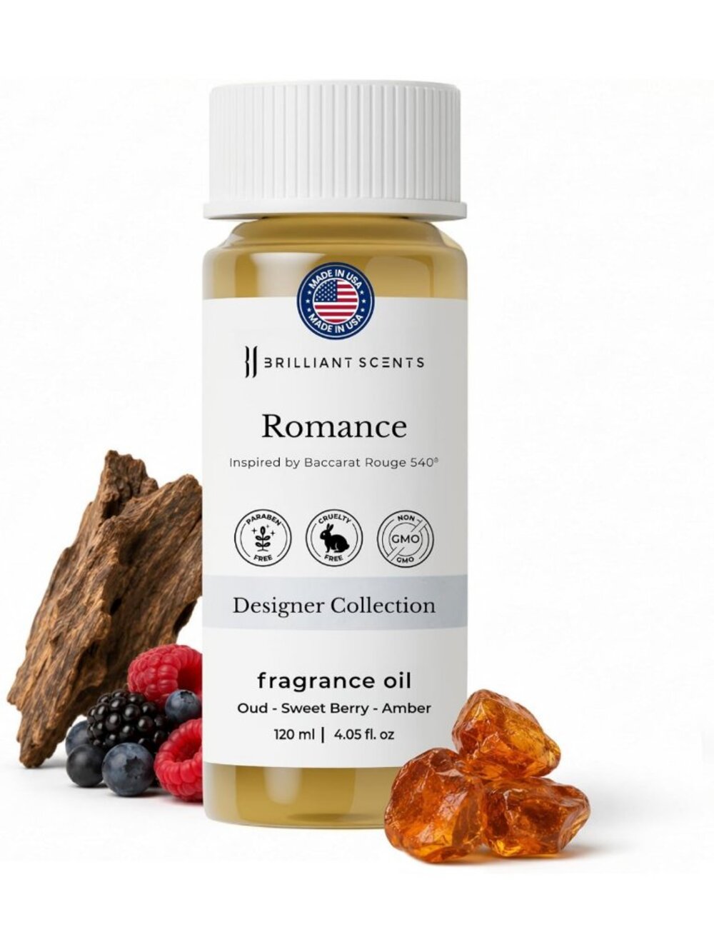 Romantic Fragrance Oil for Diffusers - 120ml Premium Scented Essential Oil
